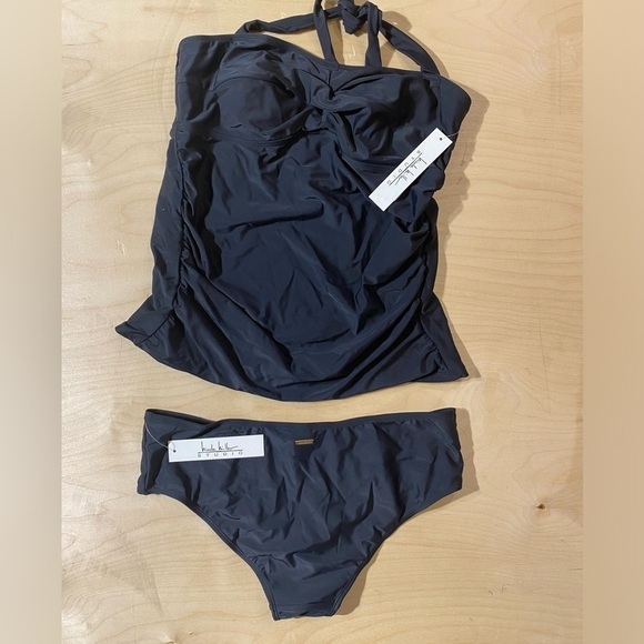 Nicole Miller Studio 2 Piece Swimsuit Large (HR) - Picture 1 of 12